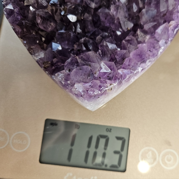 Amethyst Heart Cluster & Stand - Picture 5 of 5